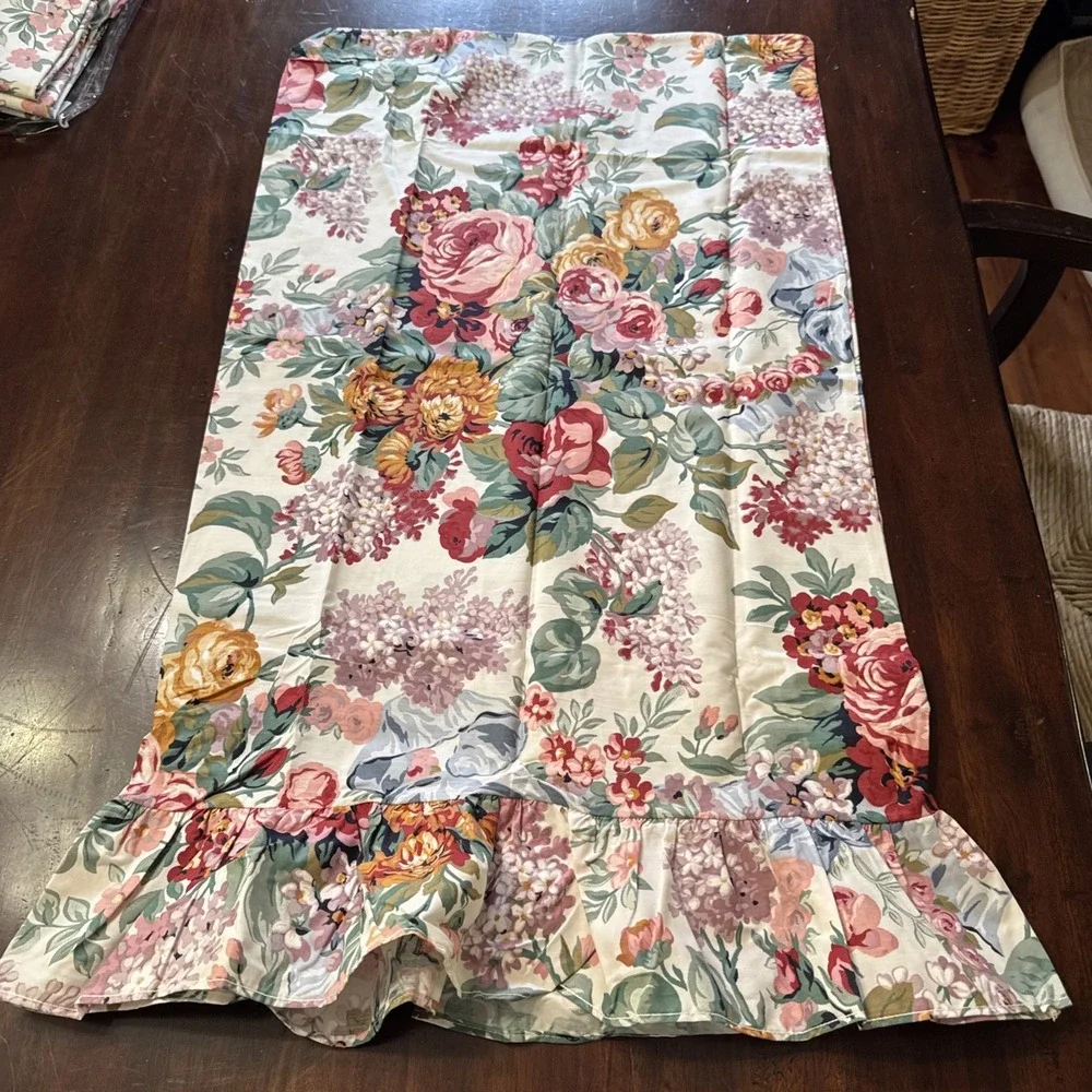 Ralph Lauren Allison Pillow Sham Pillowcase Floral STANDARD Ruffle Pink Floral